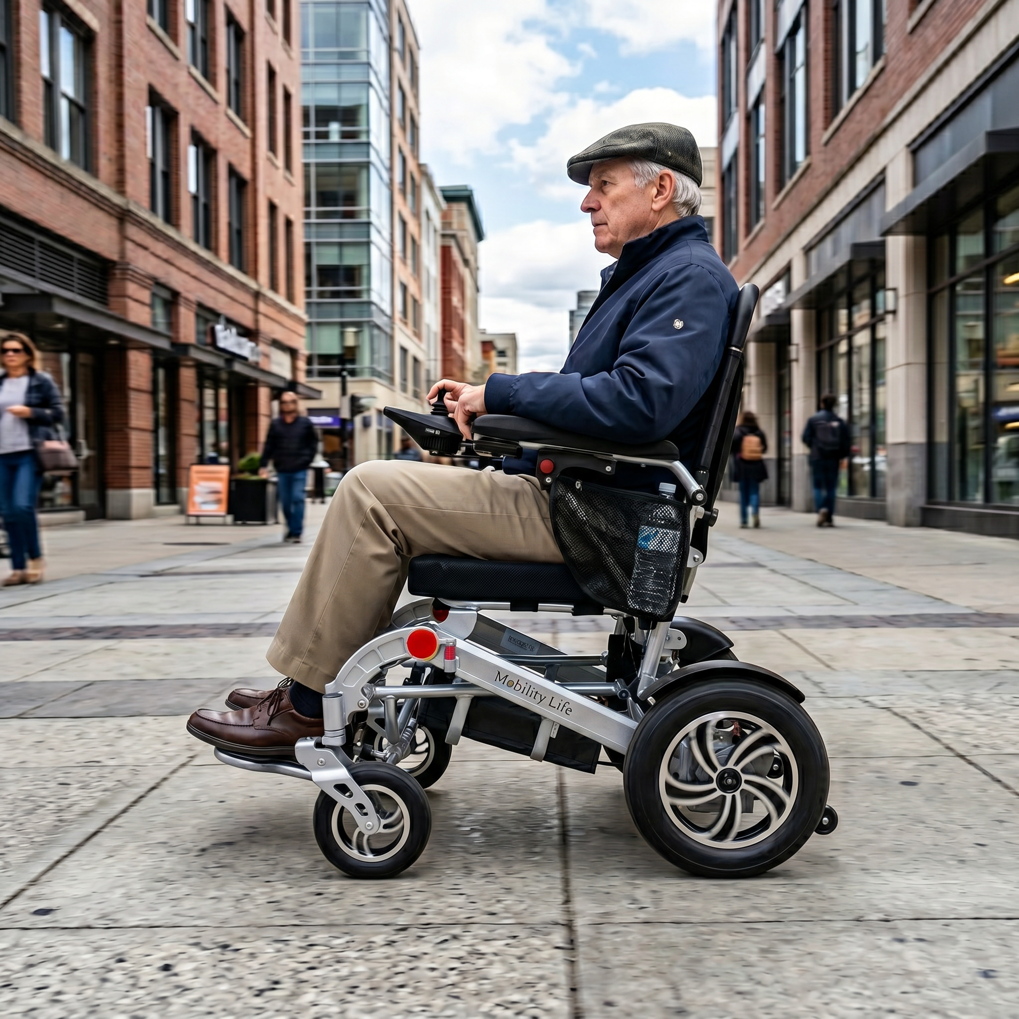 Mobility Life ML-250 – Comfort Electric Wheelchair (Silver)