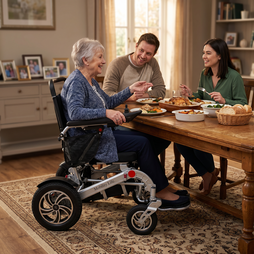 Mobility Life ML-250 – Comfort Electric Wheelchair (Silver)