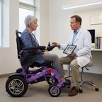 Mobility Life ML-250 – Comfort Electric Wheelchair (Purple)