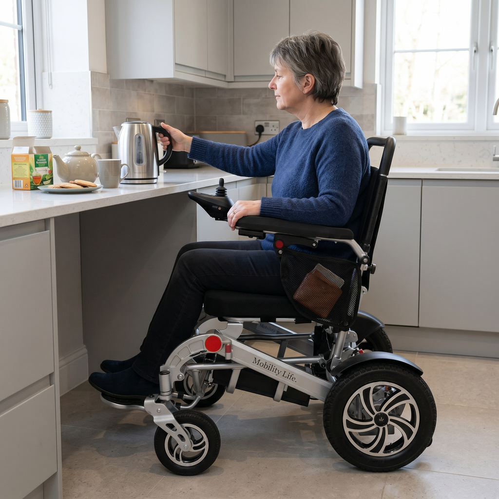 Mobility Life ML-250 – Comfort Electric Wheelchair (Silver)