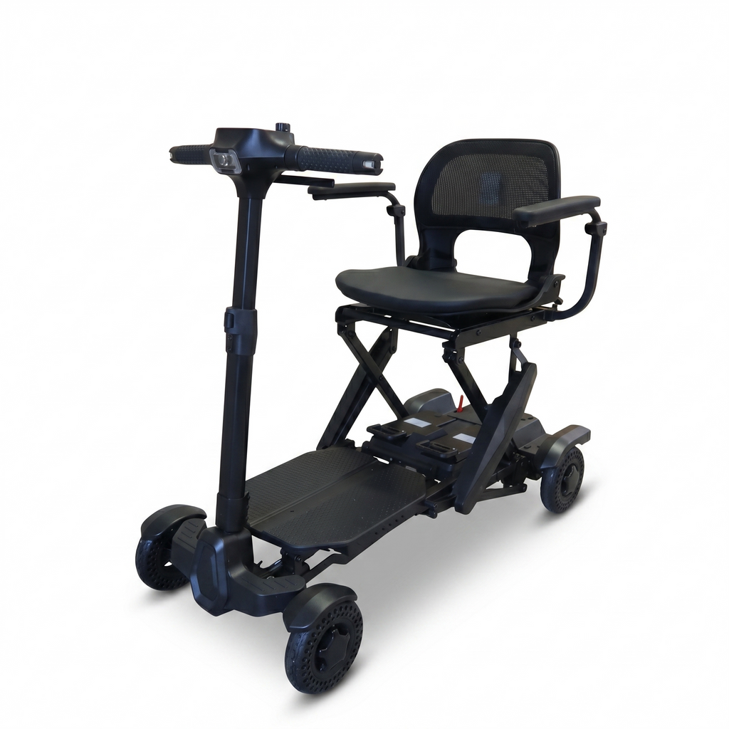 Mobility Life ML-600 – Prime Automatic Folding Mobility Scooter (Black)
