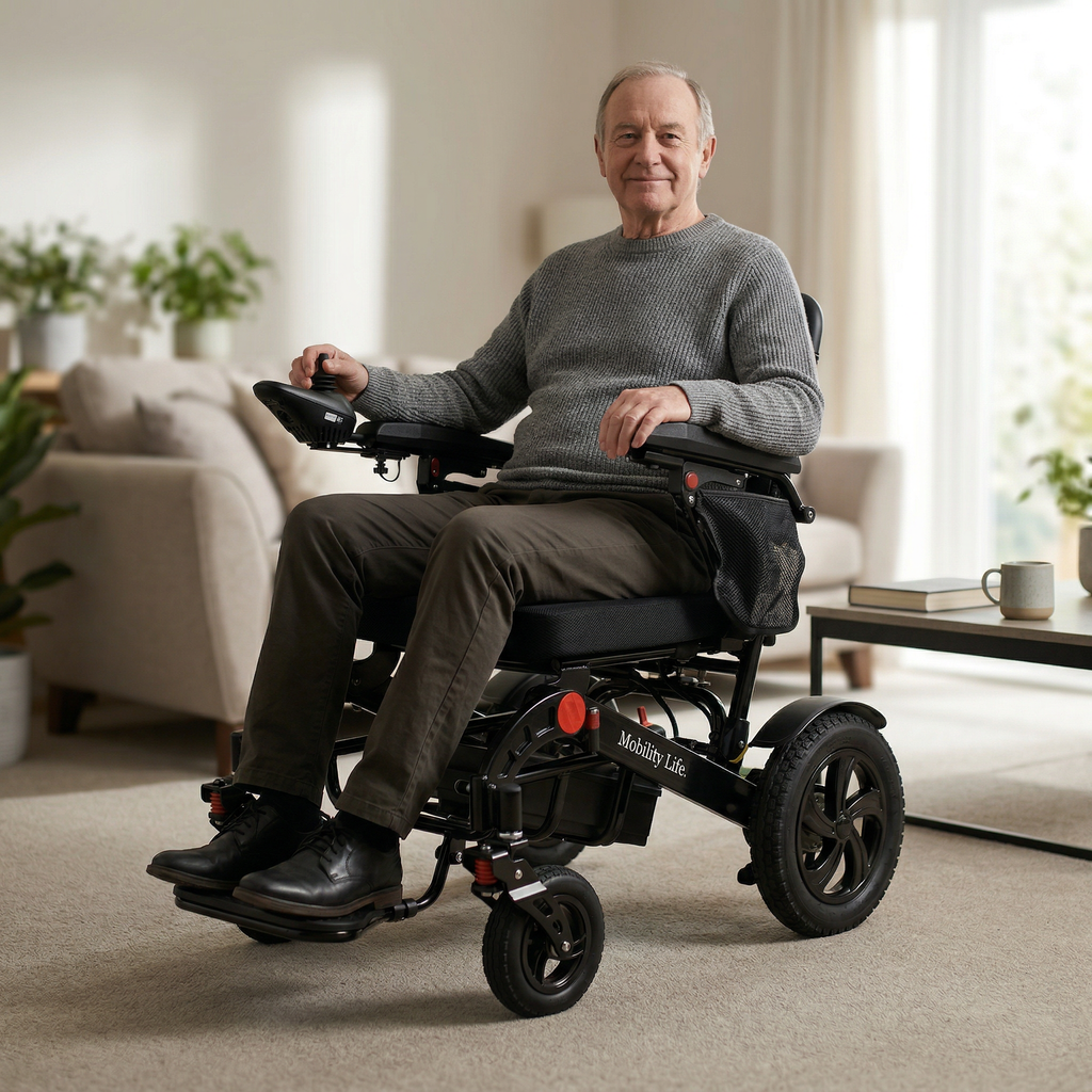 Mobility Life ML-250 – Comfort Electric Wheelchair (Black)