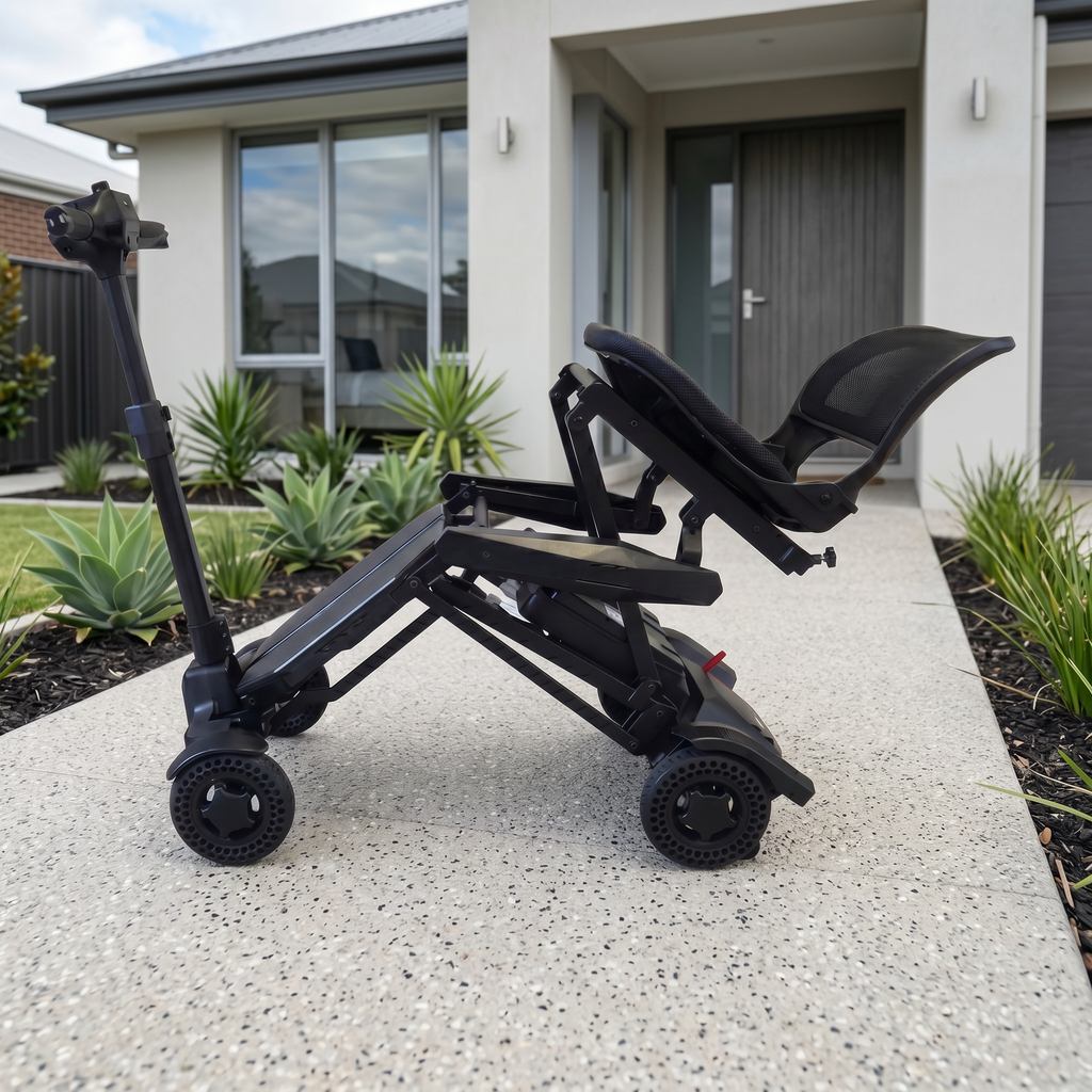 Mobility Life ML-600 – Prime Automatic Folding Mobility Scooter (Black)