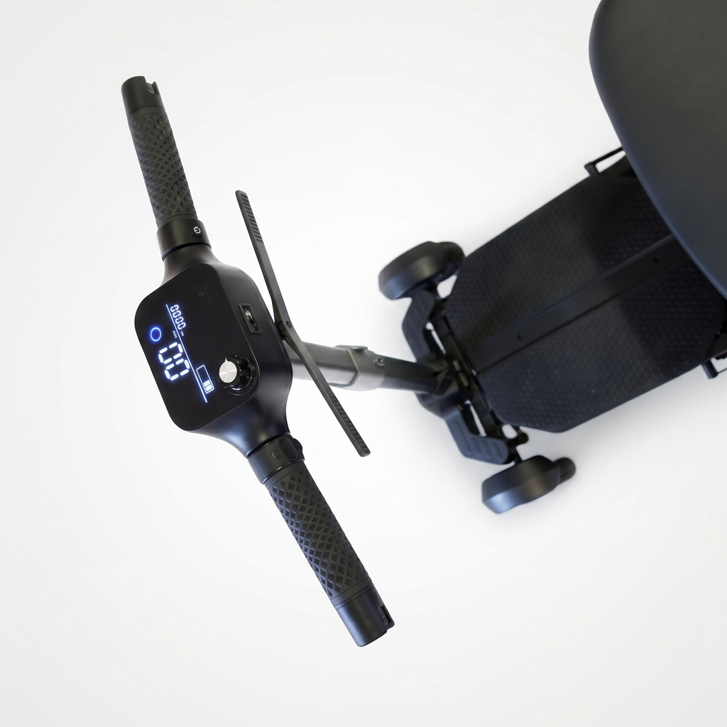 Mobility Life ML-600 – Prime Automatic Folding Mobility Scooter (Black)