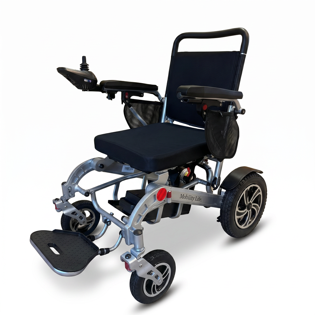 Mobility Life ML-250 – Comfort Electric Wheelchair (Silver)