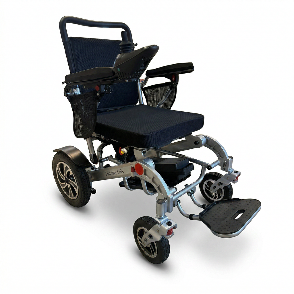 Mobility Life ML-250 – Comfort Electric Wheelchair (Silver)