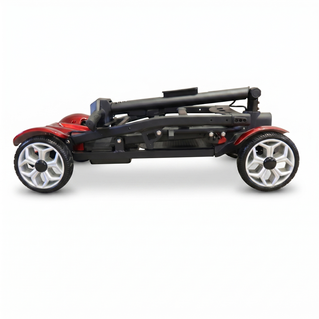Mobility Life ML-500 – Compact Folding Mobility Scooter (Red)