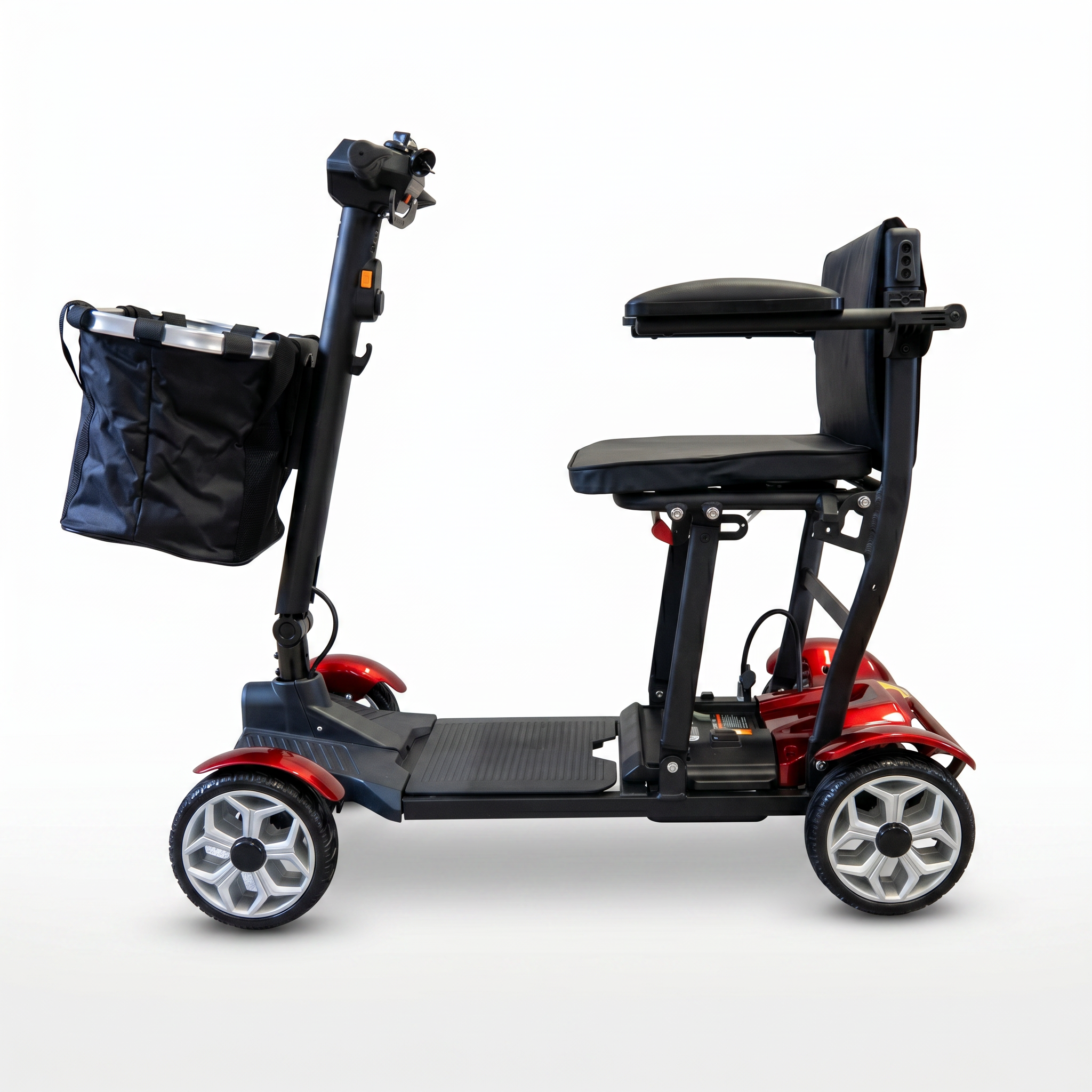 Mobility Life ML-500 – Compact Folding Mobility Scooter (Red)