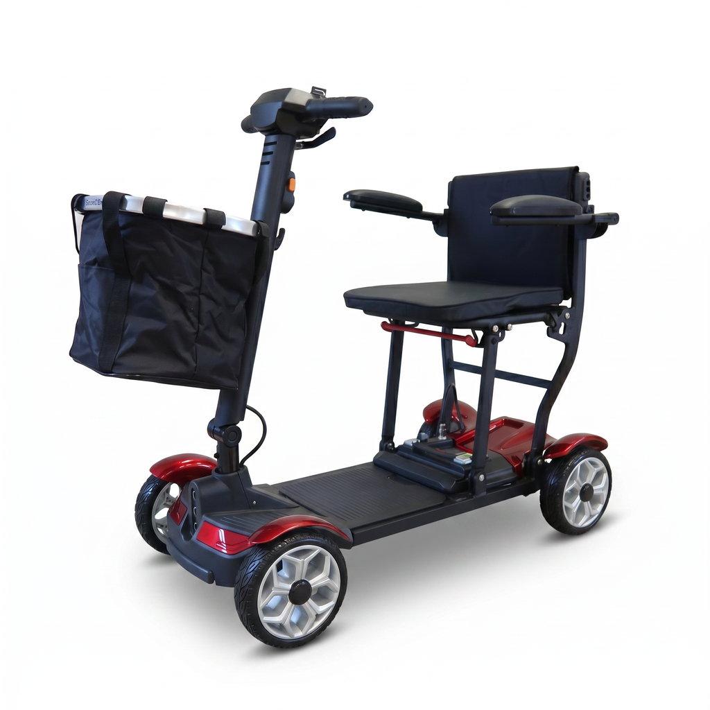 Mobility Life ML-500 – Compact Folding Mobility Scooter (Red)