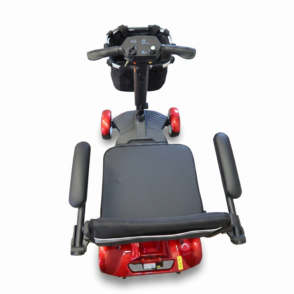 Mobility Life ML-500 – Compact Folding Mobility Scooter (Red)