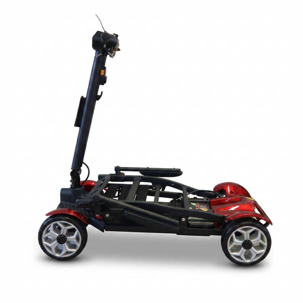 Mobility Life ML-500 – Compact Folding Mobility Scooter (Red)